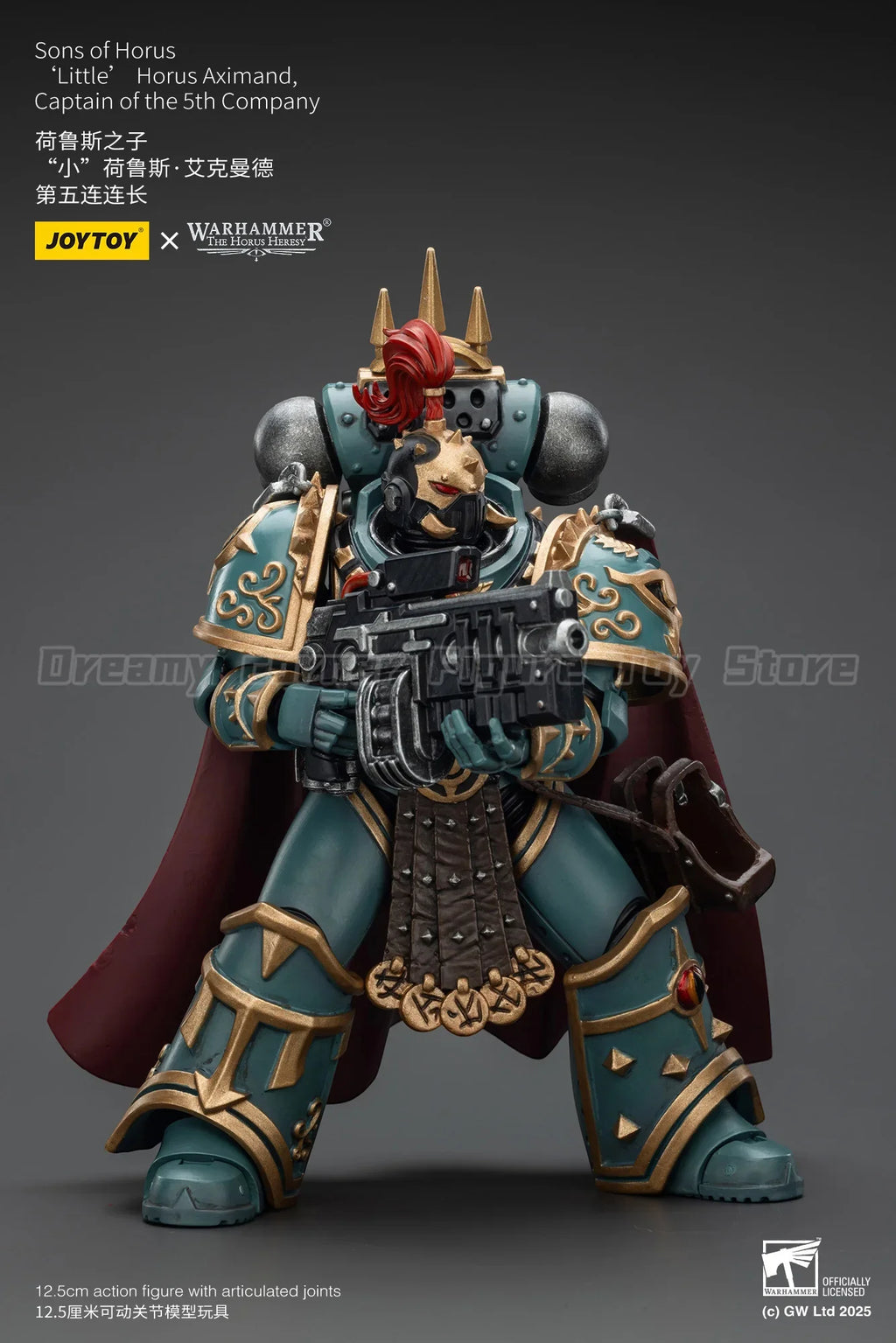 【In stock】Original JOYTOY Warhammer 40K Sons of Horus Little Horus Aximand Captain of The 5th Company 1/18 Action Figure Toys