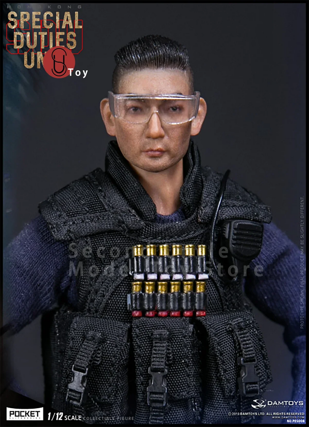DAMTOYS PES007 PES008 1/12 Pocket Elite Series Hongkong SDU Fai Sir Sam Sir Male Soldier Action Figure Full Set Model Toys