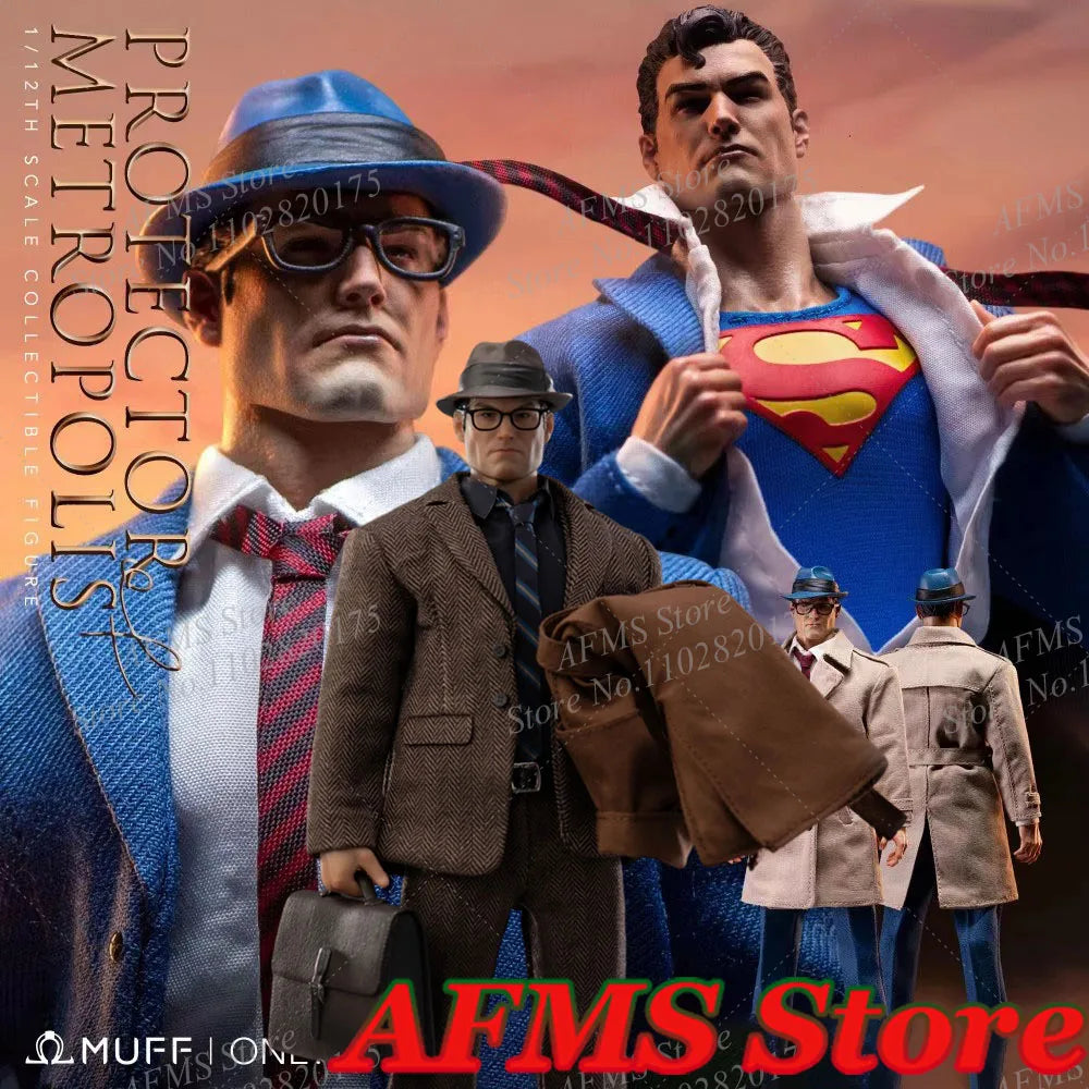 IN STOCK MUFF TOYS 1/12 Scale Collectible Figure Superman Clark Kent Guardians Of Metropolis Anime Hero 6Inch Men Soldier Model