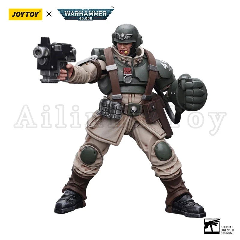 JOYTOY 1/18 Action Figure 40K Cadian Command Squad Anime Military Model Toy
