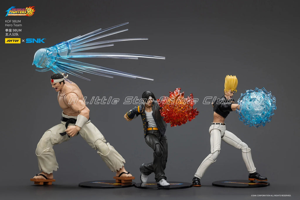 JOYTOY KOF 98UM Hero Team Kyo Kusanagi/Goro Daimon/Benimaru Nikaido 1/18 Action Figure Toys