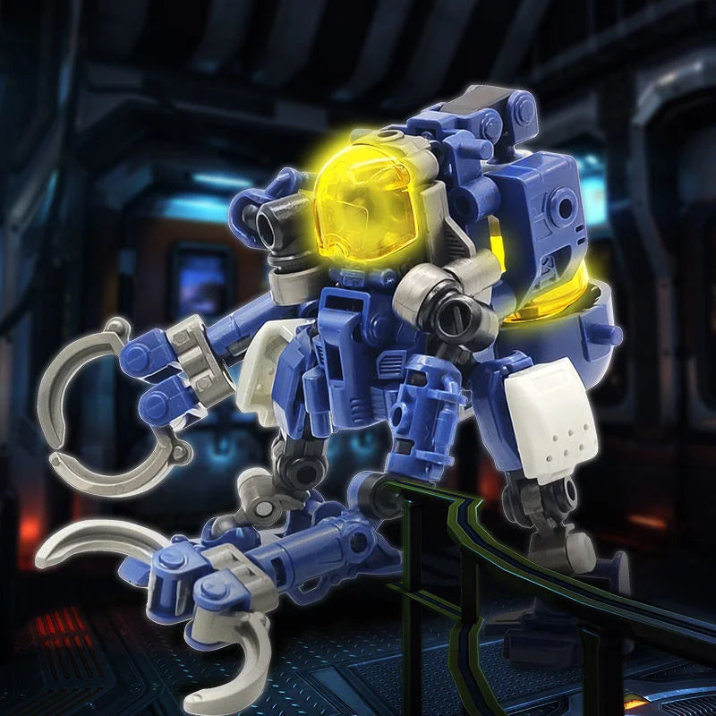 RIHIO Multiabyss Transformation V-LINK Robot MM-009 ERGATES 1:60 Assembled Mecha Pilot Anime Movie Action Figure Boys Toy Gifts