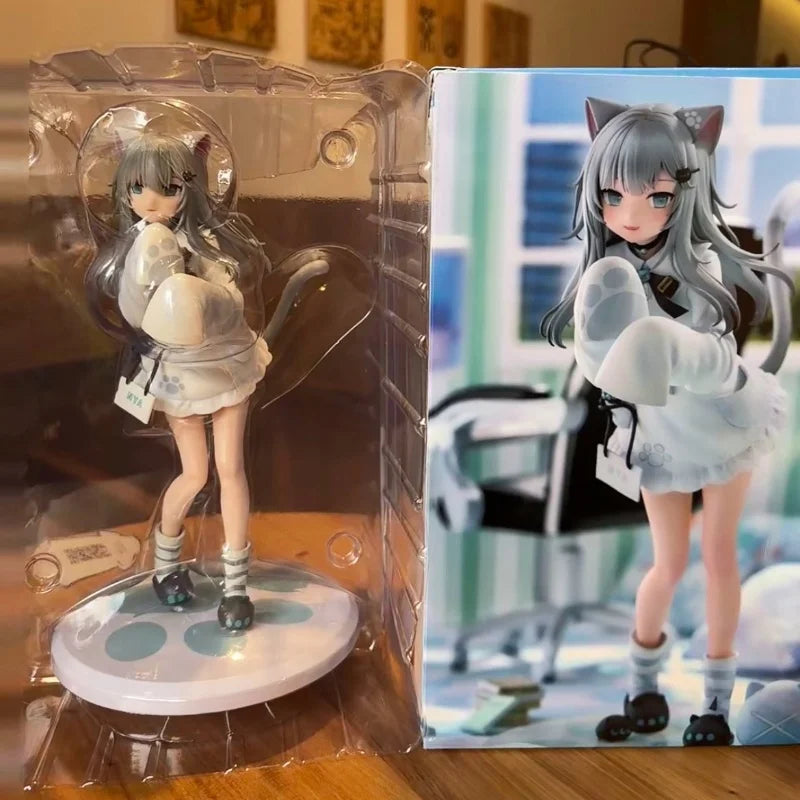 21cm F:NEX Figure Nachoneko Channel Hennyano FuRyu Anime Cat Girl PVC Action Figure Toy Game Statue Collection Model Doll Gifts