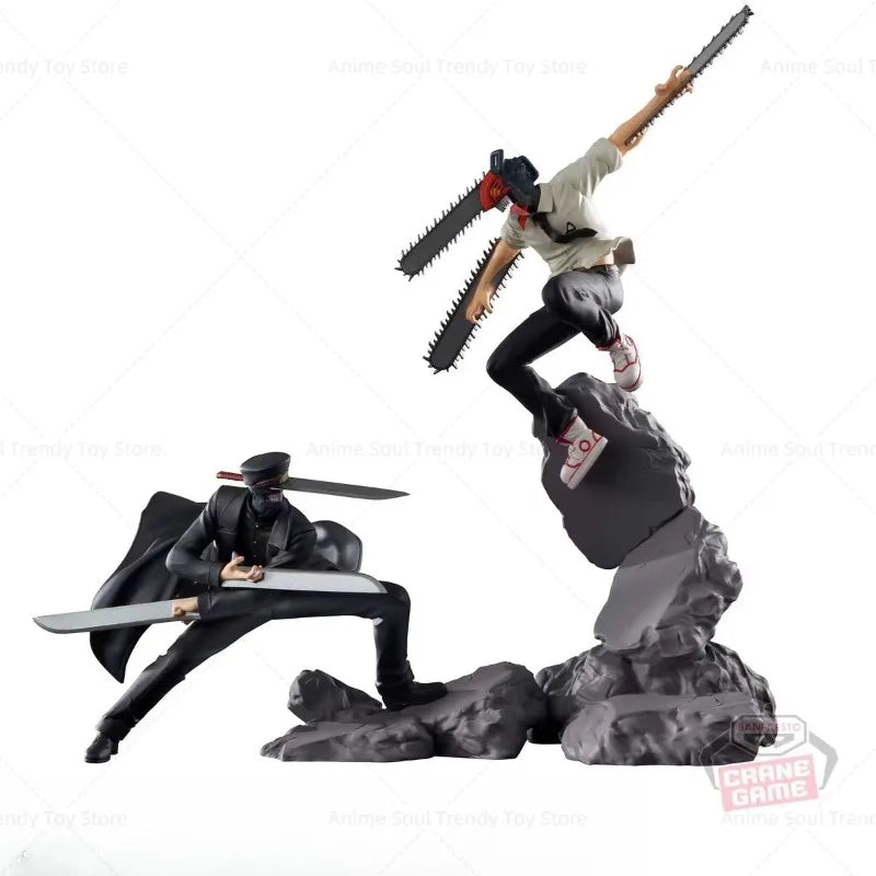 In Stock Bandai Banpresto Combination Battle Anime Chainsaw Man Denji Kantana Man Action Figure Model Toy Gift AS