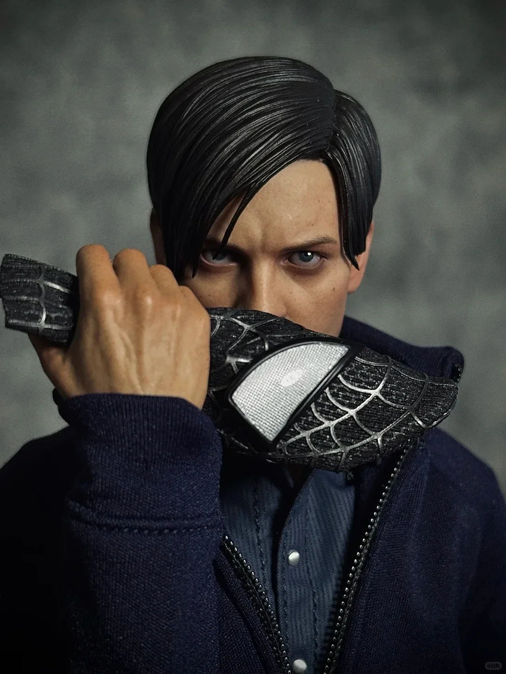 New In Stock Rise Work RW01 1/6 Scale Male Clothes Peter Parker Symbiont Black Spider Casual Suit For 12-inch Action Figure Toys