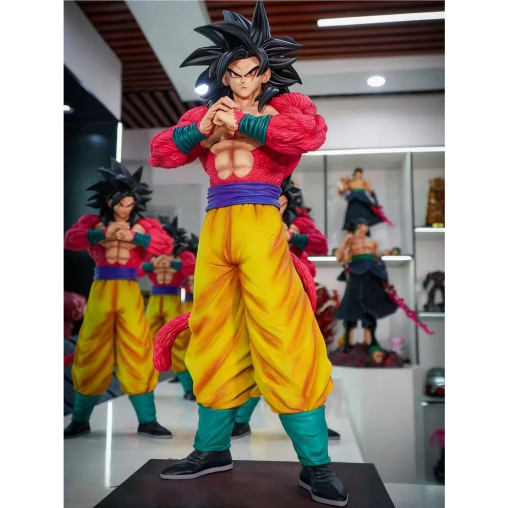 Jt Statue 53cm/20.87inch Anime Dragon Ball SSJ4 Goku Figure Super Saiyan PVC Action Figures Collection Model Toys Gifts