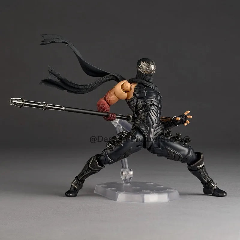 Revoltech Ninja Gaiden RYU HAYABUSA Action Figure Kaiyodo Amazing Yamaguchi Razor’s Edge Figurine 17cm PVC Collection Model Toys