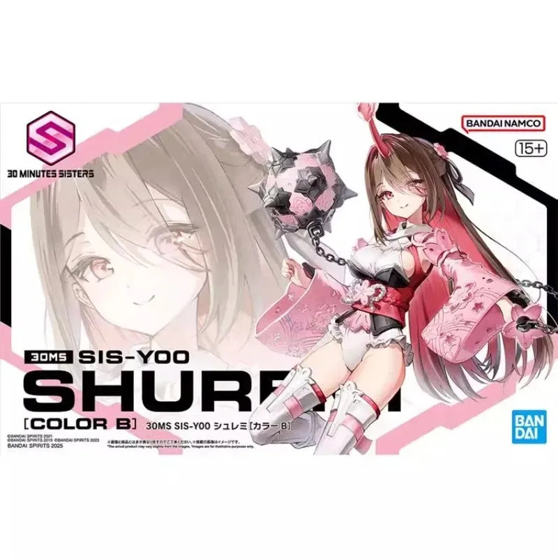 Bandai Original 30MS Model Kit Anime Figure 1/144 SIS-Y00 (COLOR B)Anmi Action Figures Toys Collectible Gifts for Children