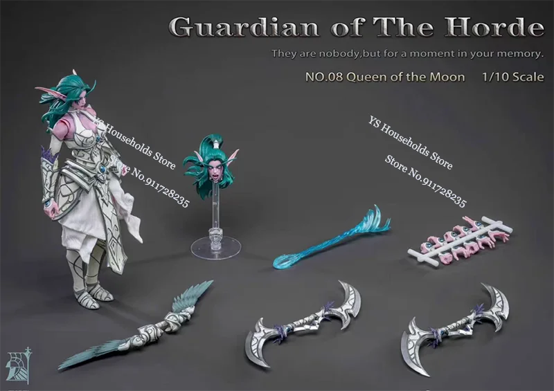 Mithril Studio NO.08 Queen of the Moon 1/10 Scale Guardian of the Horde Fairy Armored Combat 7inch weibliche Actionfigur Puppe