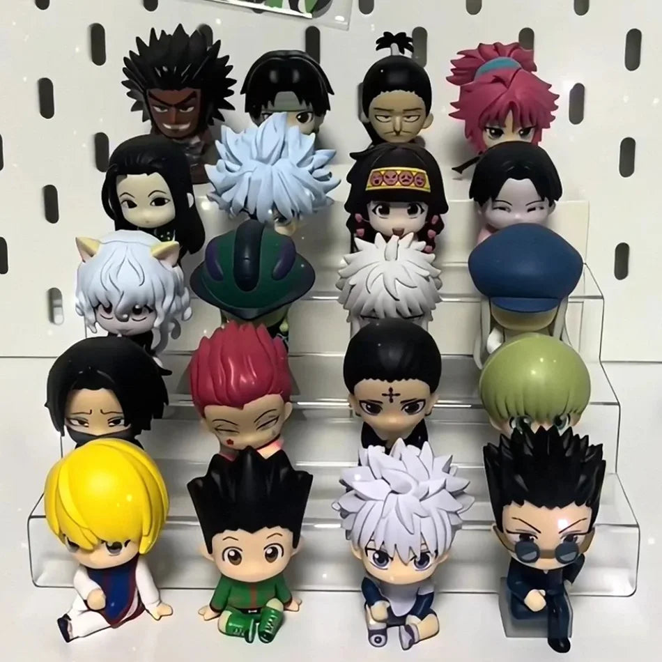 10cm Hunter×Hunter Anime Figure Phantom Troupe Hisoka Action Figure Q Version Room Decoration PVC Model Toys
