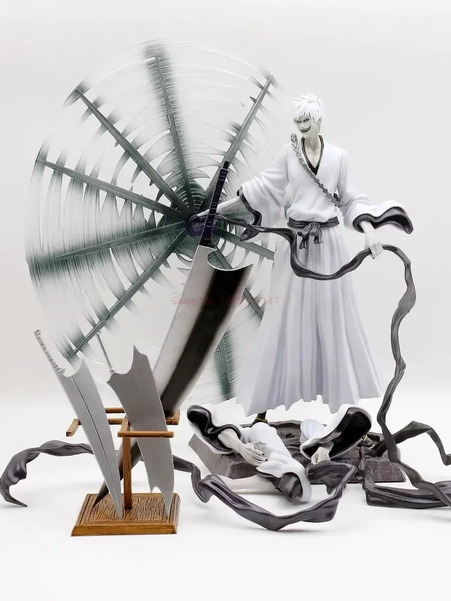 33cm Bleach Thousand Year Blood War Anime Figure Gk Kurosaki Ichigo Hollow Cero Zangetsu Action Figurine Collectible Models Toys