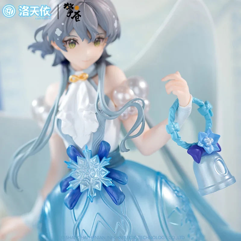 In Stock Original Vsinger Luo Tianyi Snow Angel 33cm Anime Figure 1/6 Model Toys Statue Doll Desktop Ornaments Birthday Gift Toy