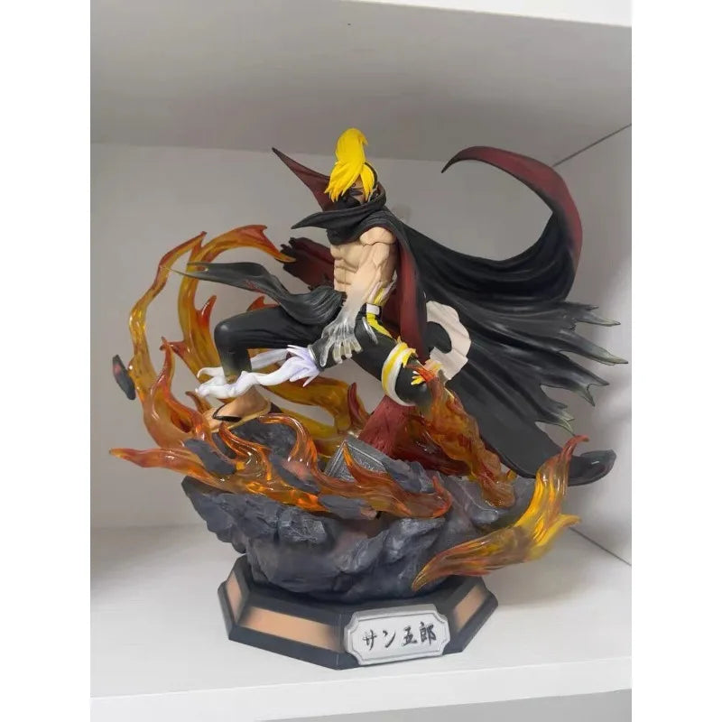 35cm One Piece Figure Sanji Can Glow Double-headed Replacement Anime Collection Model Desktop Ornament Decorations Children Toys
