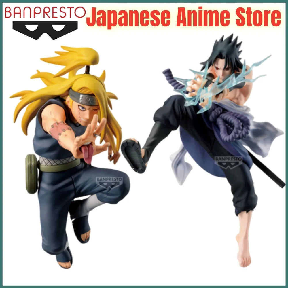 Original Naruto Anime Uchiha Sasuke & Deidara Vibration Stars Anime Figure Action Figurine Model Figuarts Decoration Toys