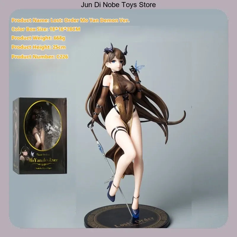 Mo Yan Demon Ver. 1/7 Scale Anime Figure Chinese Qipao Model Statue, Desktop Decor Collection Gift for Fans