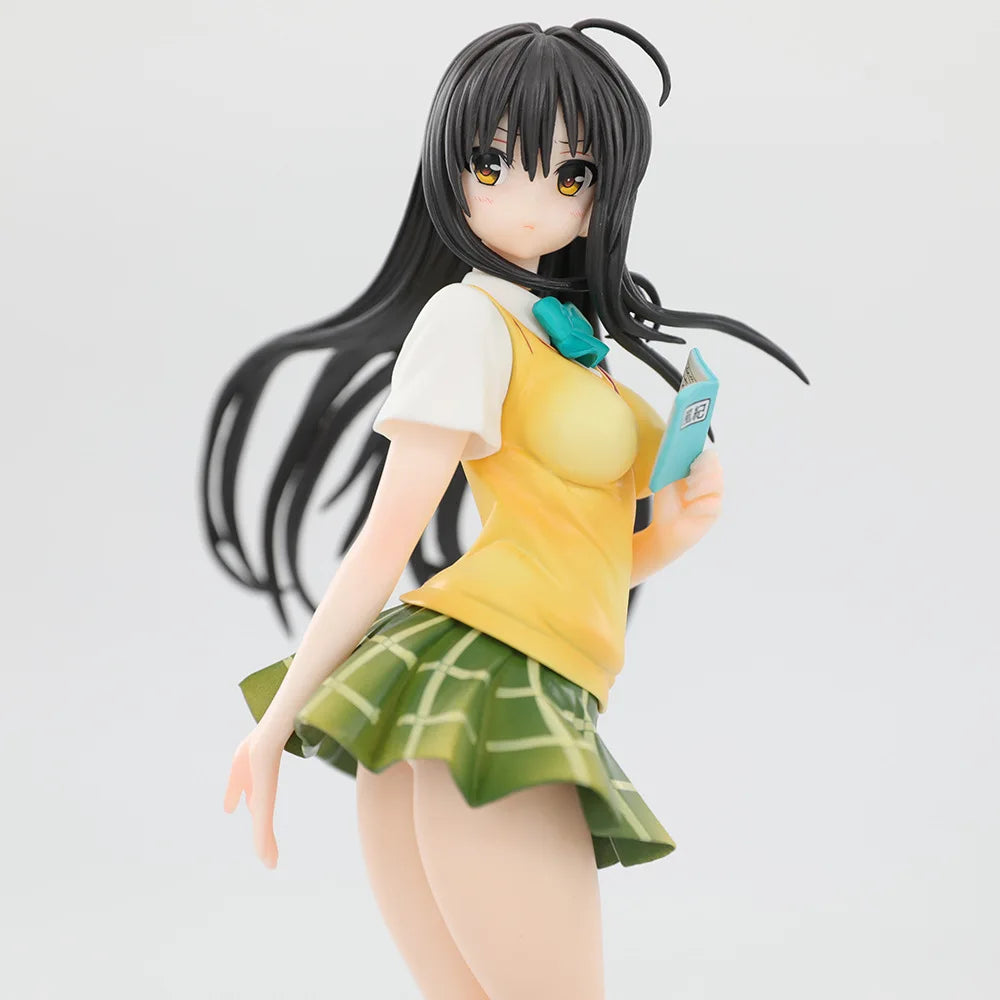 BANDAI 23CM Anime To LOVEru Kotegawa Yui Figure School Uniform Dress Up Standing Model Toy Gift Collection Aciton Figure PVC 1/7