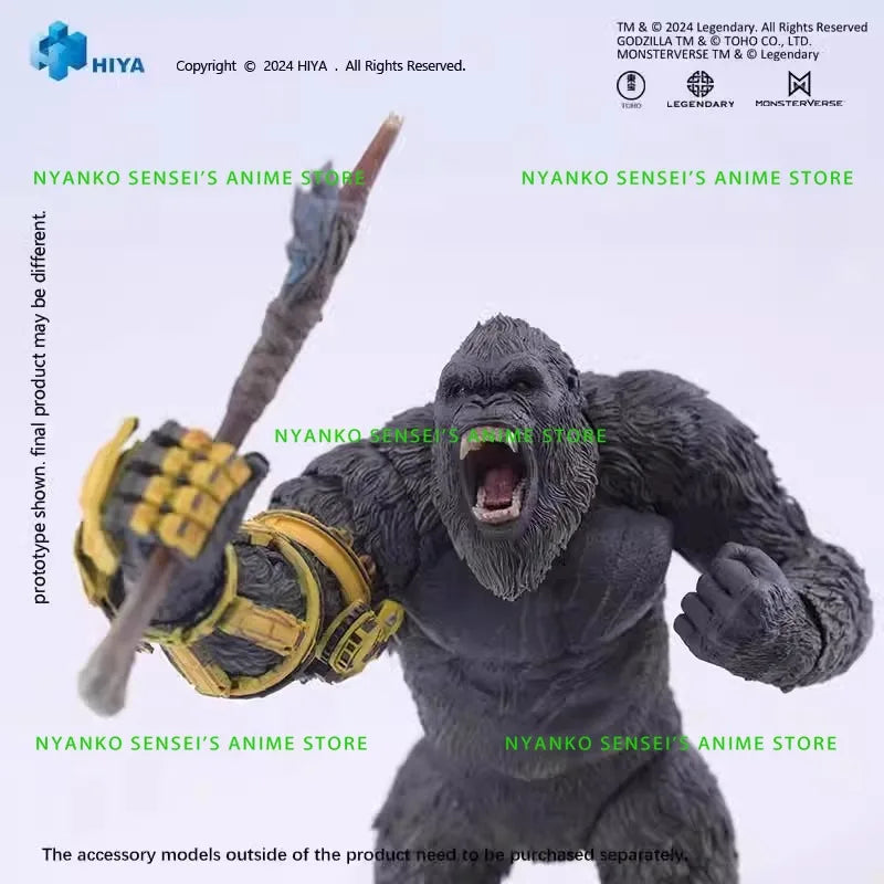 In Stock HIYA Godzilla Vs. Kong 2 Kong  Mechanical Glove Ver. 1/10 Action Figure Anime Models Toy Doll Gift Hobby Collectible
