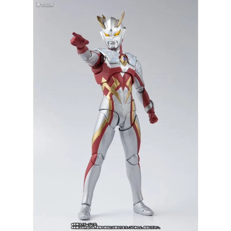 BANDAI Original S.H.Figuarts Series Strong Corona&Moon God Miracle Form Ultraman Sailor Anime Action Figures Toys for Boys Gift