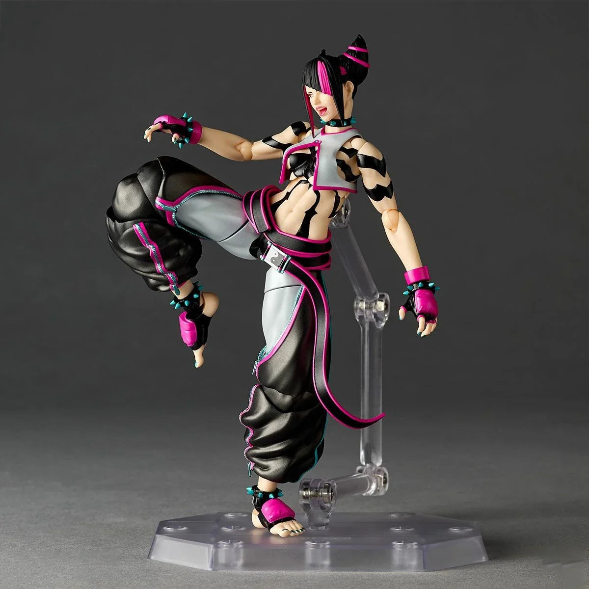 100% Original Kaiyodo Amazing Yamaguchi Revoltech (NR065) Street Fighter 6 Han Juri Anime Figure Action Figure Collection Series