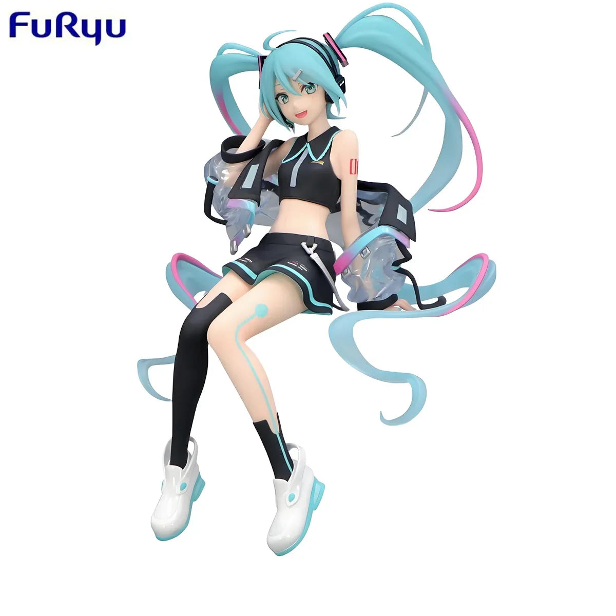 In Stock FuRyu Noodle Stopper Hatsune Miku -Neon Cyber Ver.- PVC 16CM Anime Action Figures Model Collection Toy