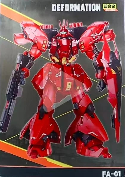 Pre-Order Coming Soon FA-01 Super Alloy-Sazabi 1/100 Scale Deformed Toy Alloy Finished Product Action Figure Toy Gift Collection