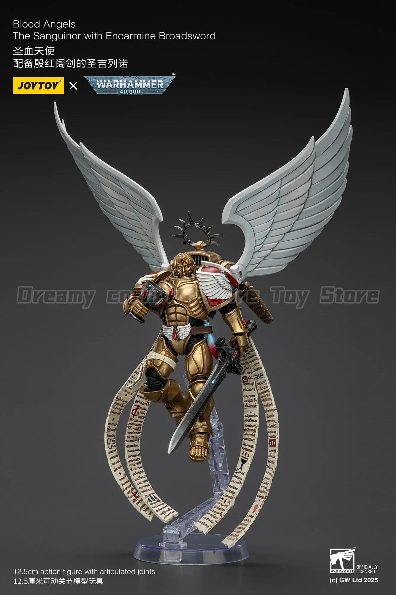 【In Stock】JOYTOY Warhammer 40K Blood Angels The Sanguinor with Encarmine Broadsword 1/18 Action Figure Toys Collection