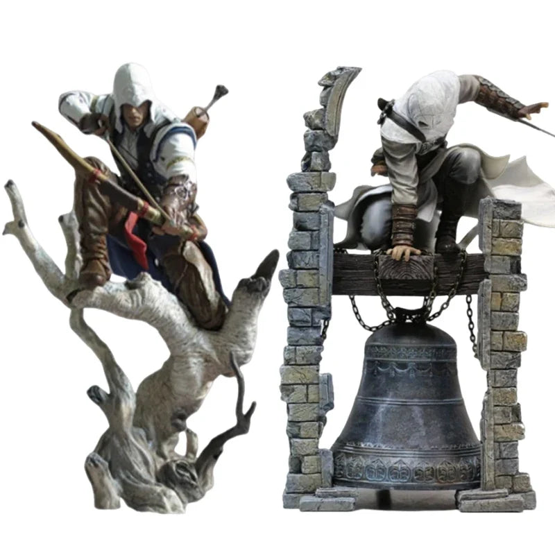 Assassins Creed Series Action Figure Toys Edward James Kenway Connor Figuras Game Anime Peripheral Model Ornament GK Statue Gift