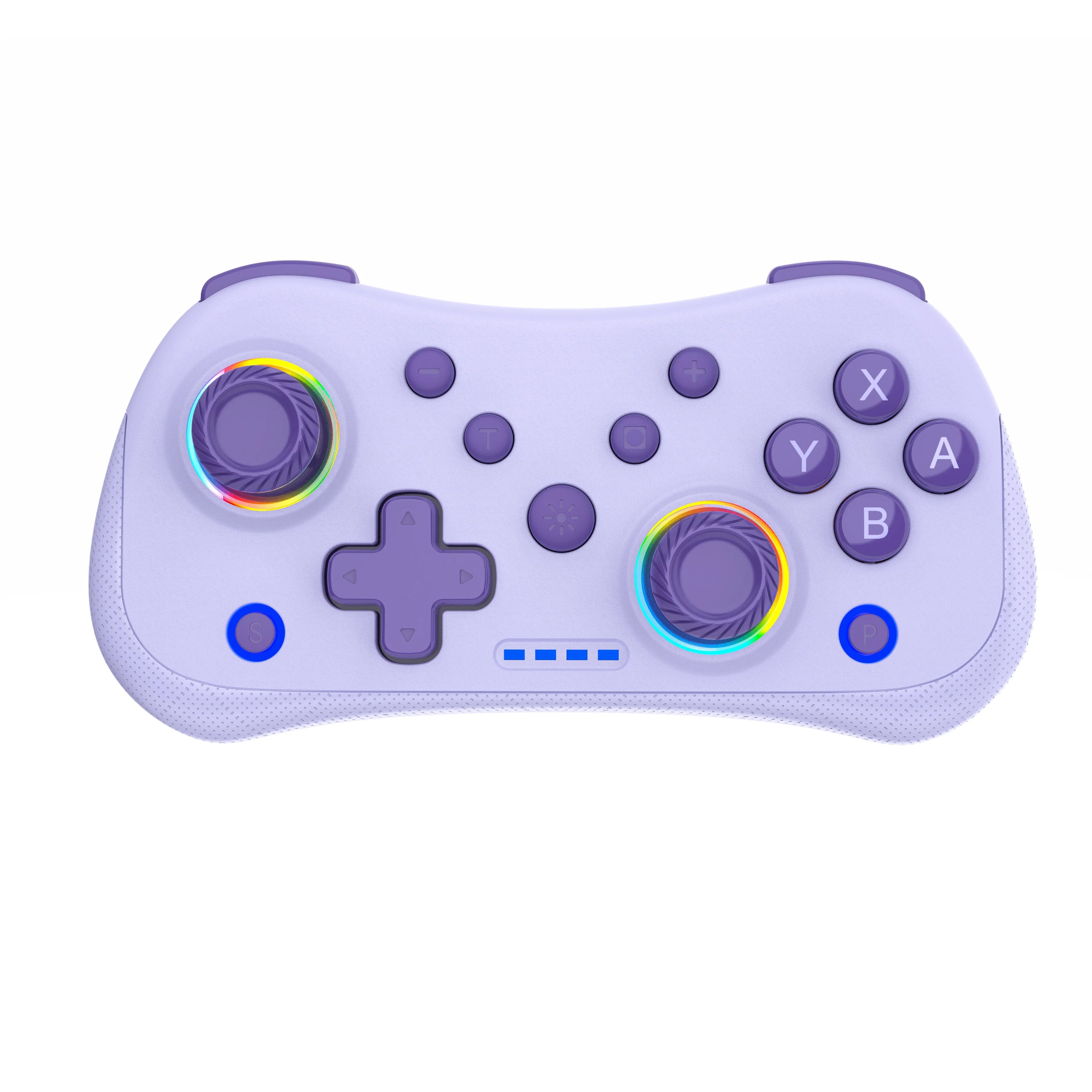 Multi-Functional Wireless Game MINI Gamepad for Switch with RGB Lights and Hall Rocker, Support Burst Function
