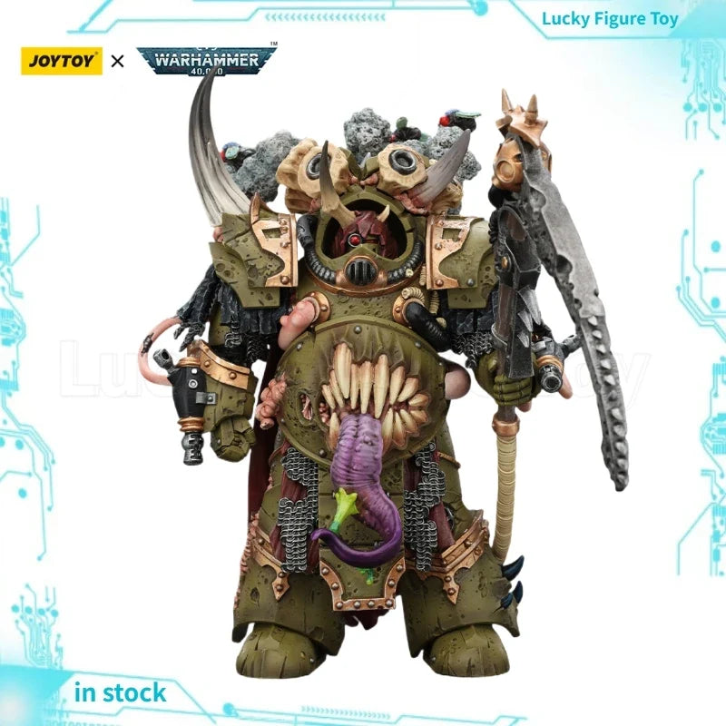 【Pre-sale】JOYTOY Warhammer 40K Death Guard Deathshroud Terminator Champion with Manreaper and Plaguespurter Gauntlets Toy
