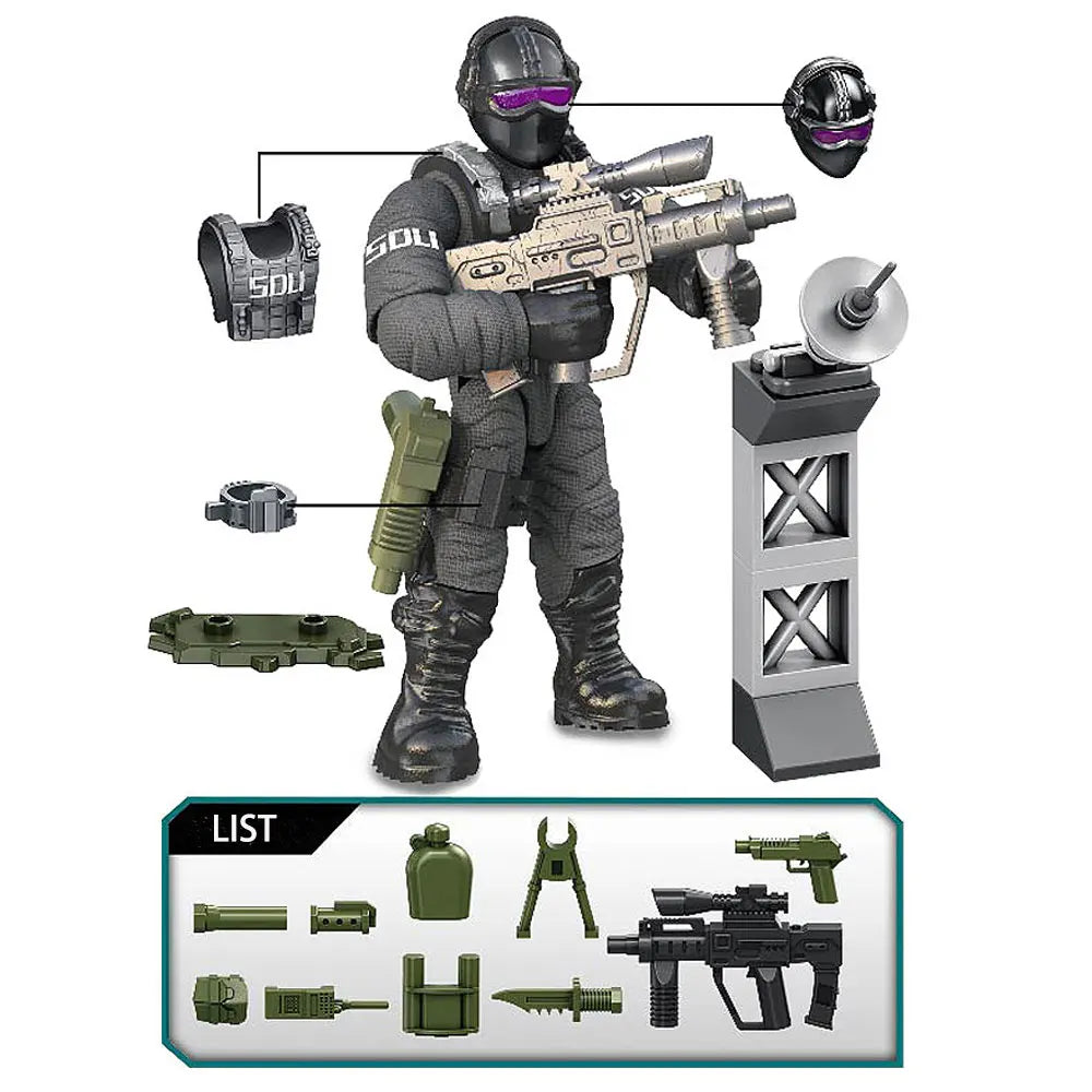 World War 2 WW2 Army Military Soldiers SWAT Special Force Figures Model Building Blocks Bricks Children's Toys Gift 1pcs Random