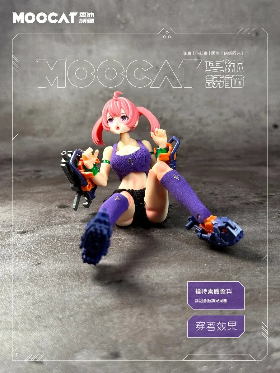 【No Figure】1/12 Scale Female Mini Sleeves Arms Calf Cover Long Socks for 6in Action Figure Romankey Gynoid Kotobukiya Model