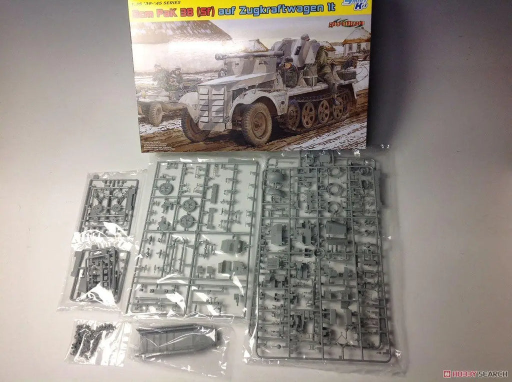 DRAGON 1/35 6719 WW.II German 5cm Pak 38 (Sf) auf Zugkraftwagen 1t Plastic model kit