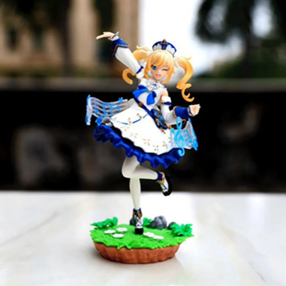 20cm Lumine Anime Game Figure Genshin Figure Barbara Aether Figurine Collectible Model Doll Toy Gift Action Figure PVC Boxed