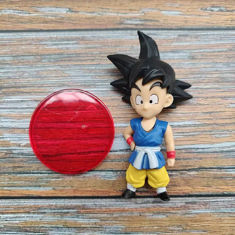 7CM Q-version Dragon Ball Z Super Saiyan Son Goku Anime Figure Vegeta IV Son Gohan Majin Buu Action Figurine Model Gifts Toy