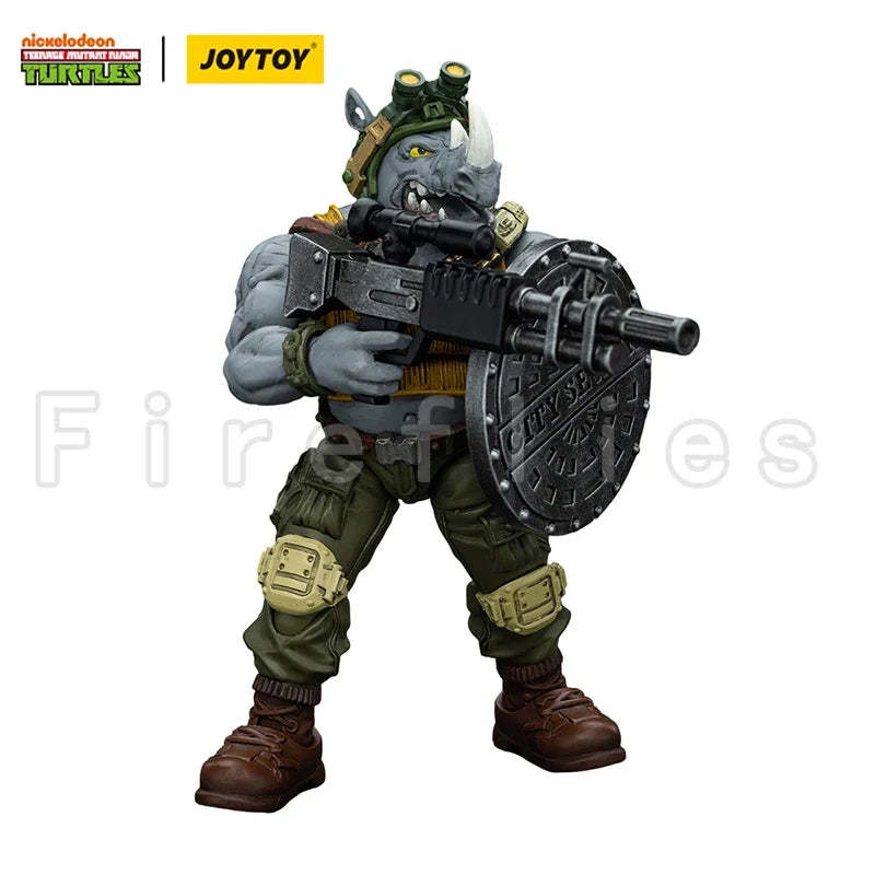 1/18 JOYTOY Action Figure Turtles Beebop Rocksteady Anime Model Toy