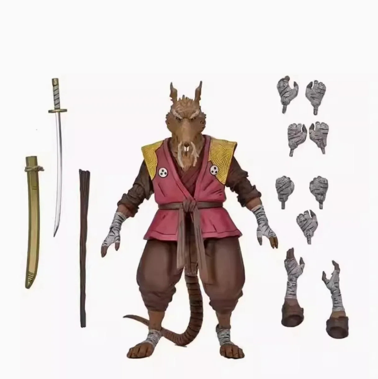 NECA 54351 Toys Teenage Mutant Ninja Turtles The Last Ronin Action Figure Ultimate Splinter 18 cm Original Doll Model TMNT