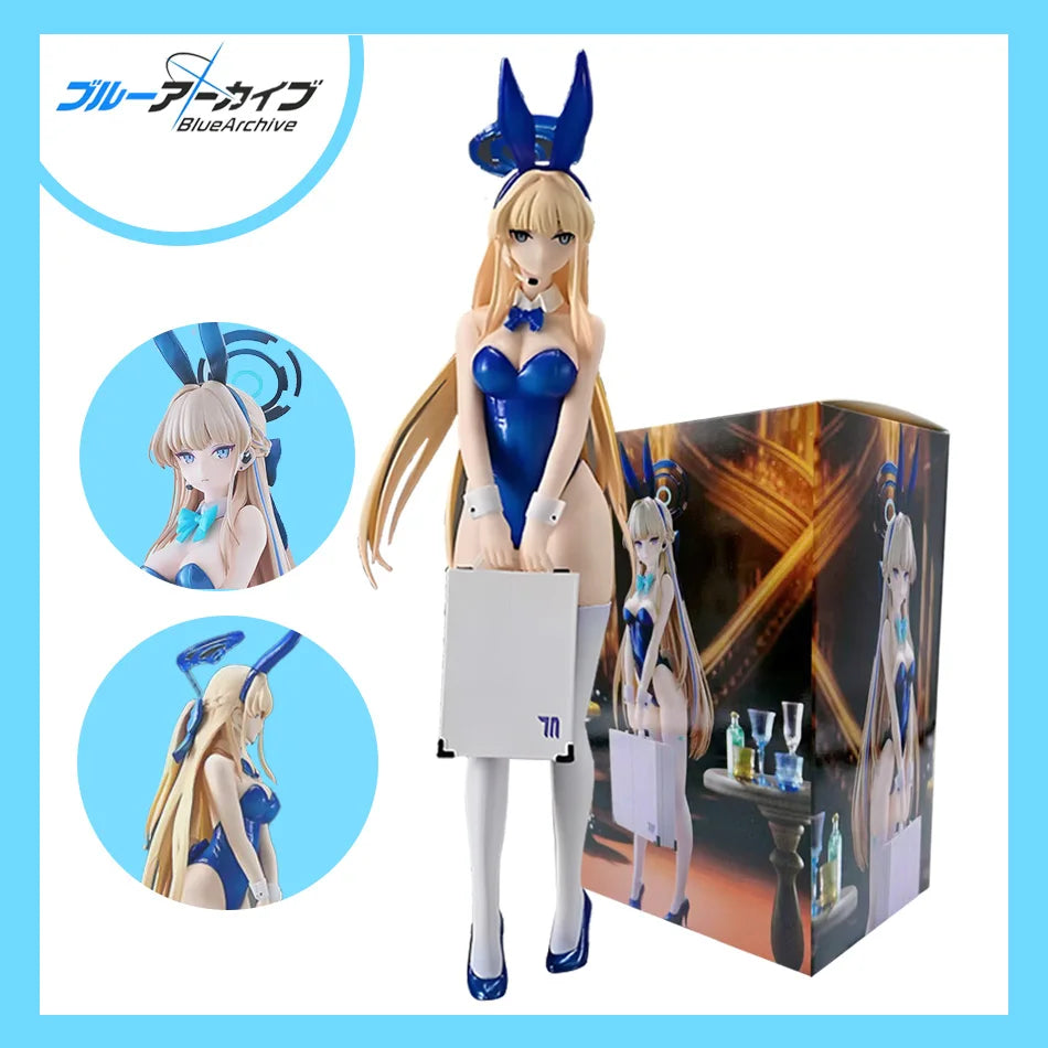 Blue Archive Asuma Toki Bunny Girl Anime Figure Customizable Model Statue Doll for Collection And Decoration