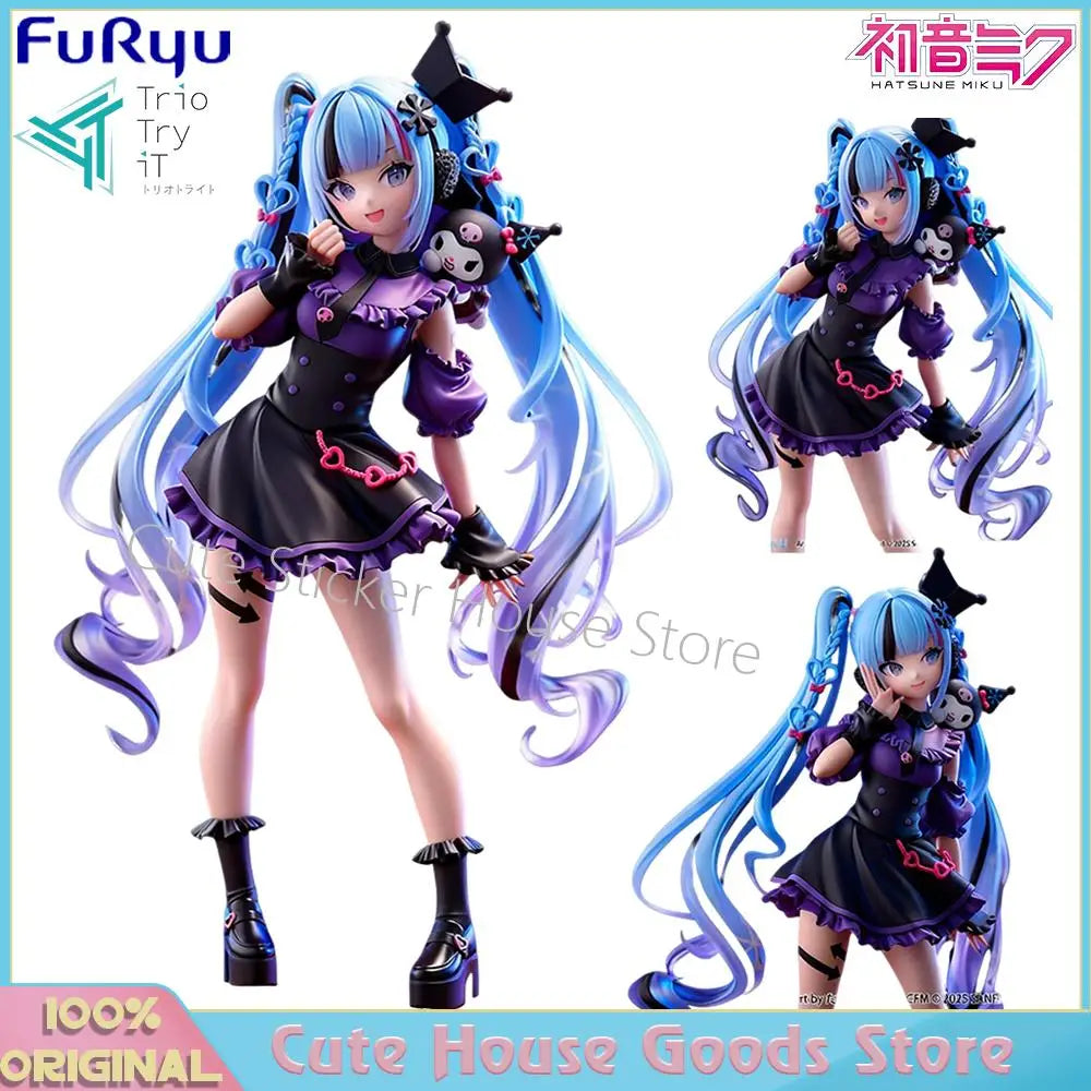 [Pre-Order] Original Furyu Trio-Try-It Hatsune Miku Snow Miku and Kuromi Super Kawaii Cute Anime Girls Figures Decoration Toys