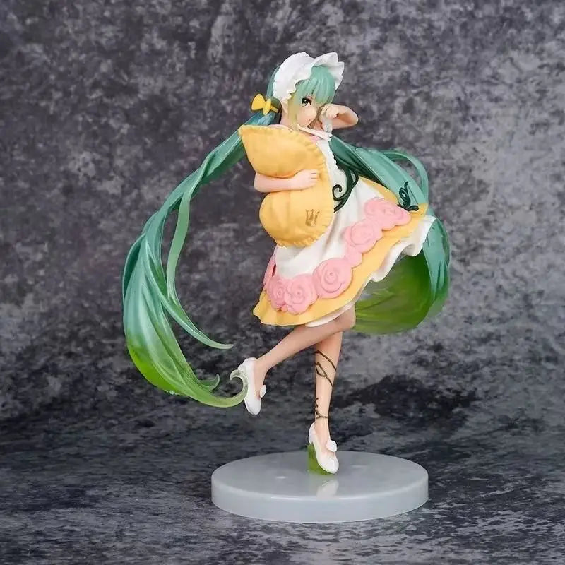 Popular New Product Hatsune Miku Figurine Fairy Tale Wonderland Sleeping Beauty Rabbit Hatsune Anime Desktop Figurine Decoration