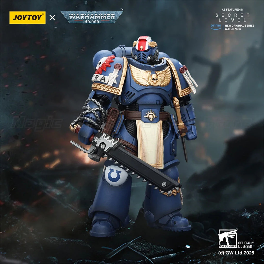 【In stock】JOYTOY Warhammer 40K Ultramarines Titus with Laurels of Victory 1/18 Action Figure Model Toy