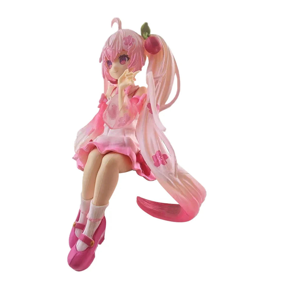 In Stock 2026 Hatsune Miku Sakura Miku Anime Action Figure Model Collection Toy | Cute Handmade PVC Model | Kawaii Gift
