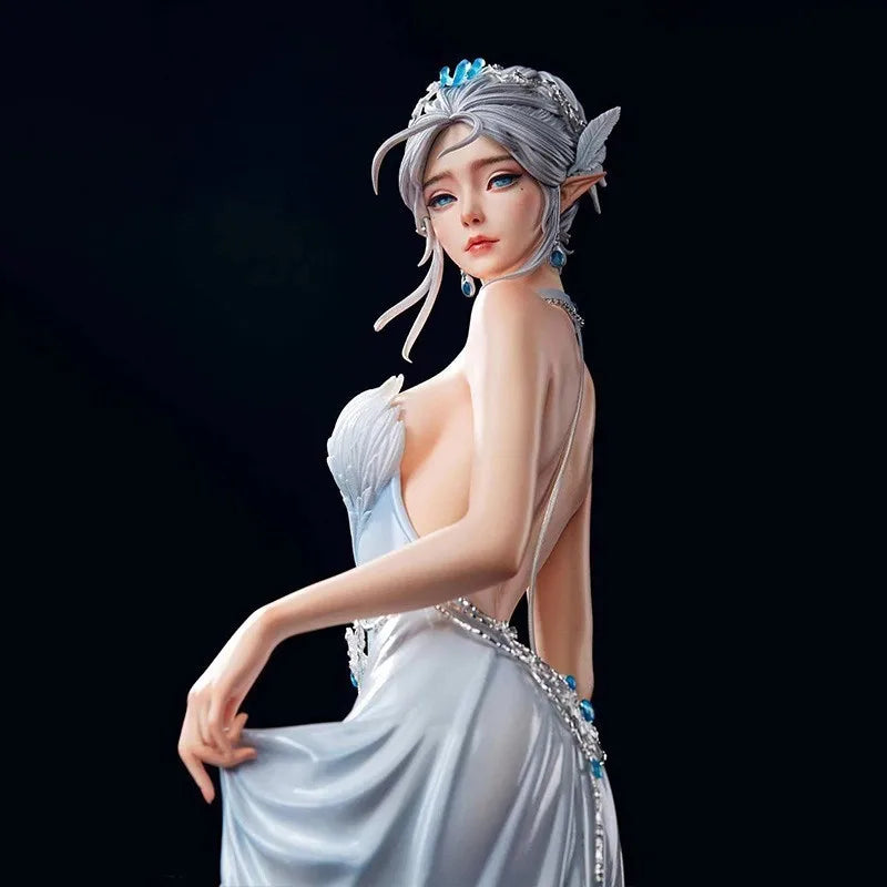 58cm Ghost Blade Series Premium Edition Ice Princess Haiqin Smoke Looking Back Premium Version  Collectible Action Figure Model