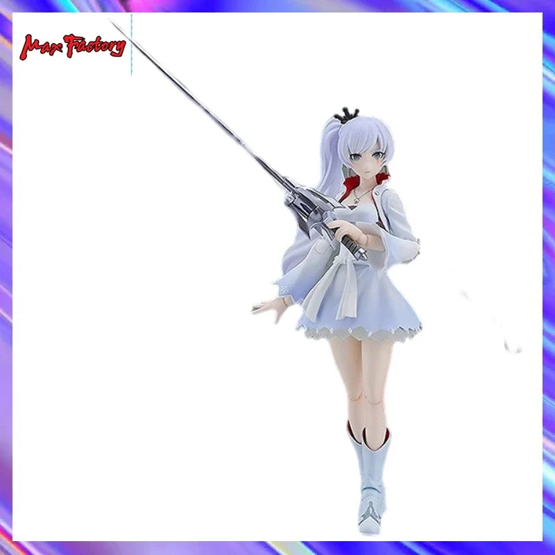 Original in Stock Max Factory Figma#599 RWBY Ice and Snow Empire Weiss Schnee Scale Figures Model Toys Gifts Collection