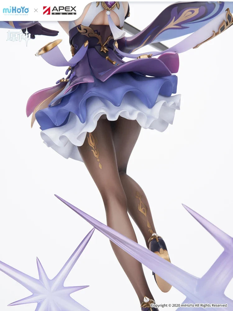 Official APEX GenshinImpact Keqing 'Tingni Kuaiyu' 1/7 Scale Statue - Electro Vision PVC Figure w/ Lightning FX Base