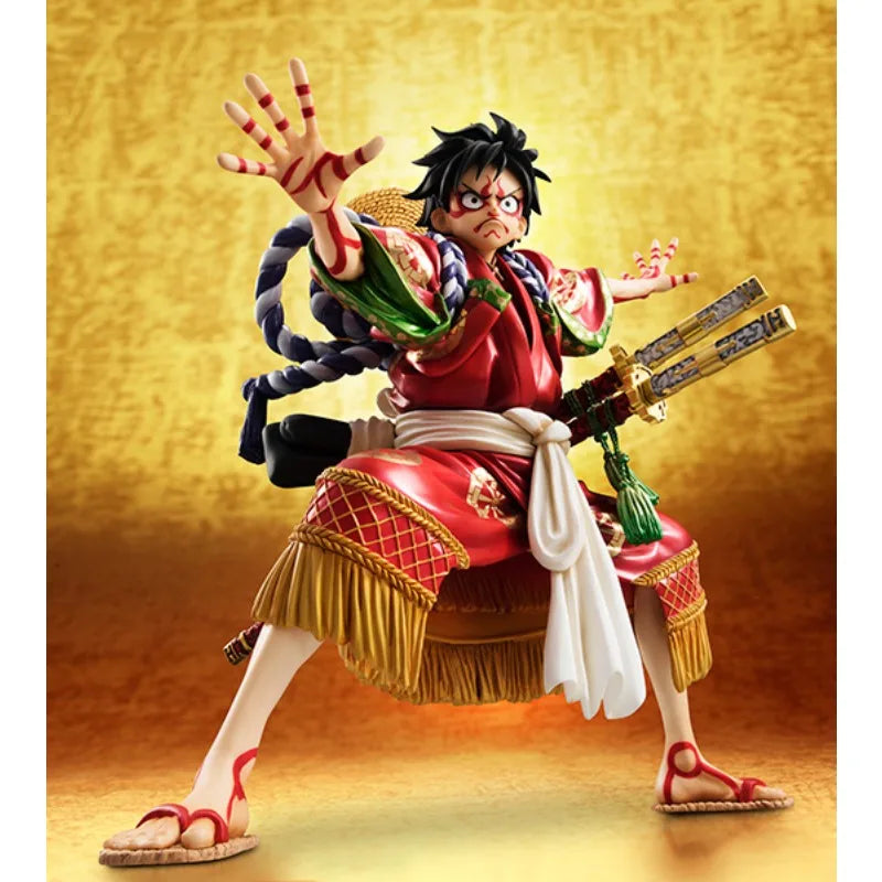 Megahouse Original POP Figurine One Piece Series Mengqi D Road Flying Kabuki Kabuki EDITION Anime Action Figure Model Toy