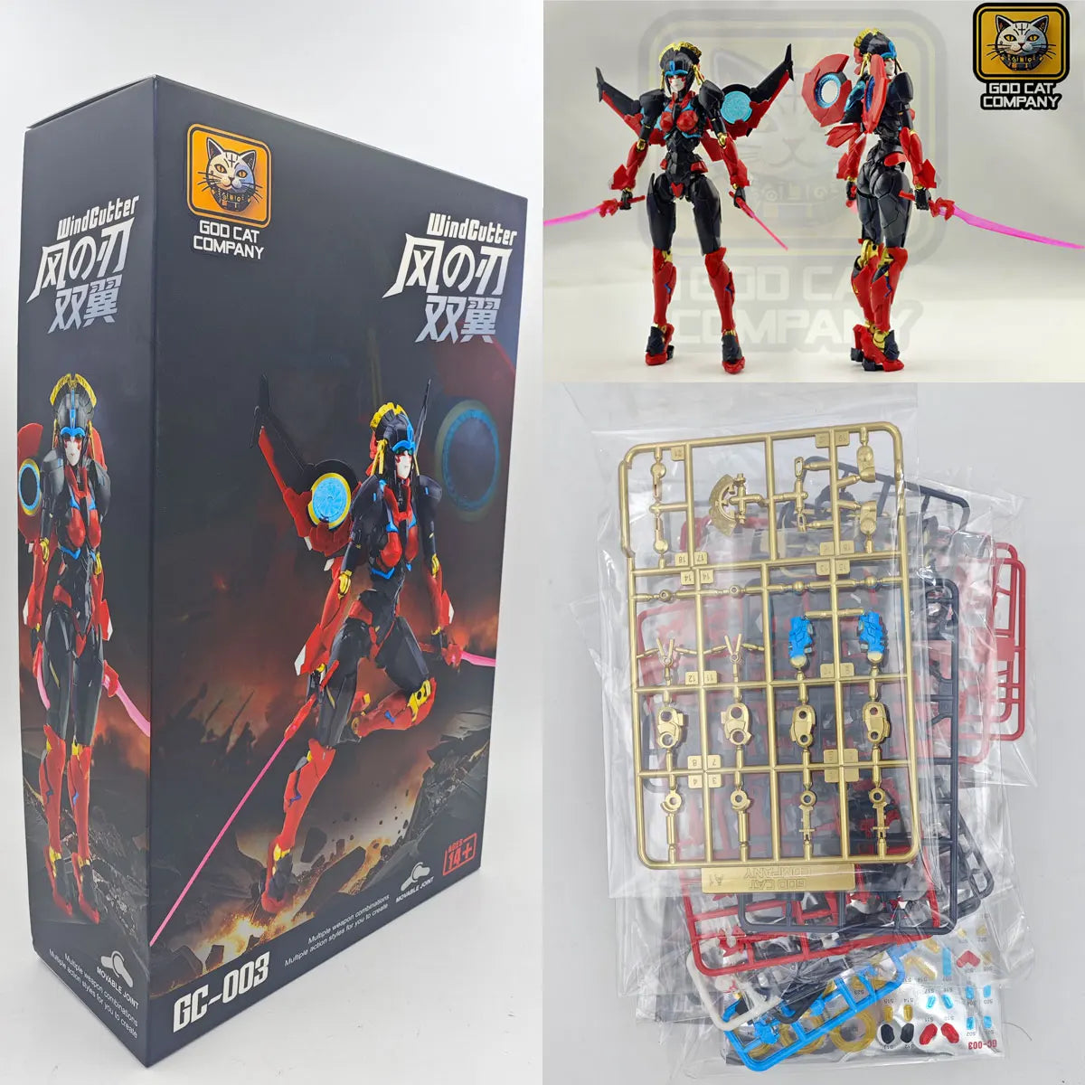 IN STOCK God Cat Company Transformation Wind Scythe Witch Windblade GC-003 Windblade Assembly KO RIOBOT Action Figure