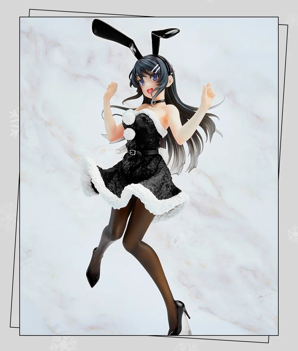 In Stock TAITO Coreful Mai Sakurajima Winter Bunny Ver Desktop Cute Doll Anime Figures Kawaii PVC Gift Toys Collectible Models