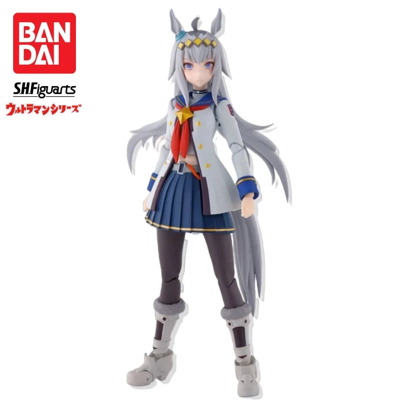 In Stock SHF Horse Racing Girl Little Hat Figma Movable Figure Doll Peripherals Moveable Doll Collection Gifts