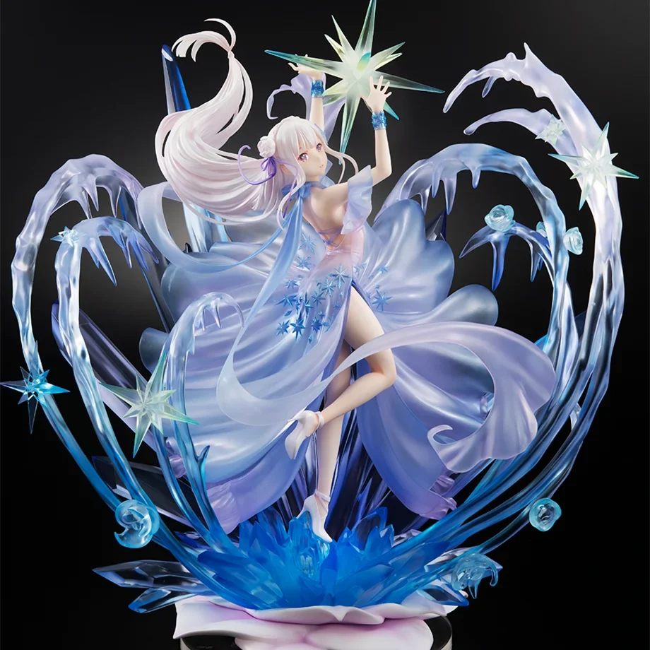 SSF Anime Re:zero Starting Life In Another World Emilia Crystal Dress Ver. 1/7 Complete Pvc Action Figure