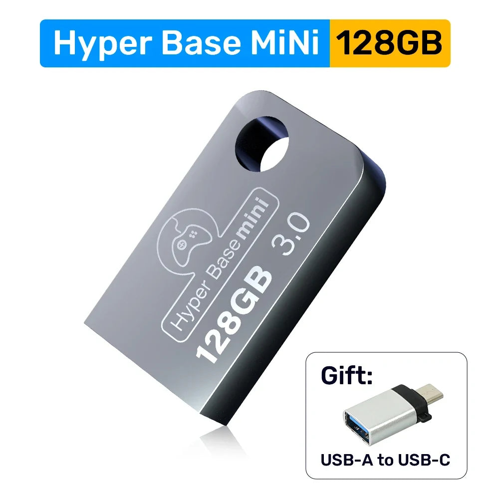 Game USB 3.0 Disk With 43000+ Games For WIN PC/Steamdeck/WIN600/Legion Go Pre-loaded 70+ Emulators For Xbox/PS3/PS2/PS1/MAME/SS